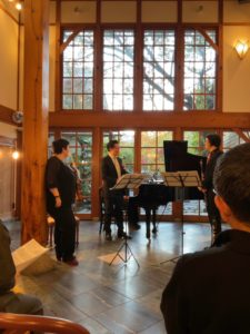 Trio concert with Makoto oshida (clarinet) and Abigail Young (violin)